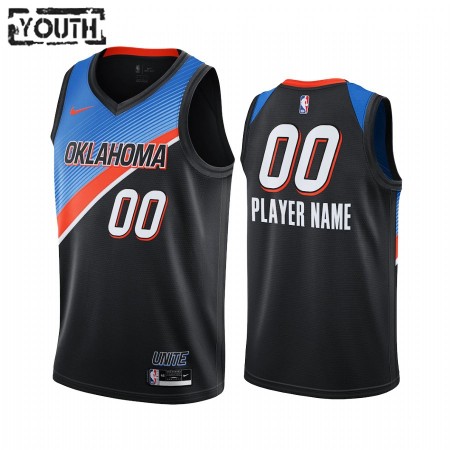 Kinder NBA Oklahoma City Thunder Trikot Benutzerdefinierte 2020-21 City Edition Swingman